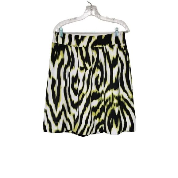 Women's Worthington Multicolor Green white & Black Pleated Skirt Size 6 - Picture 2 of 5